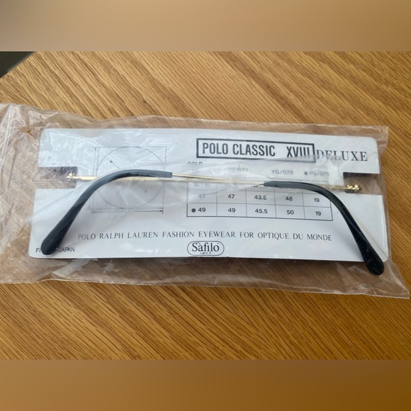 NWT Vintage Polo Ralph Lauren eyewear glasses round frames YG/O75 Lennon Japan - Picture 3 of 7